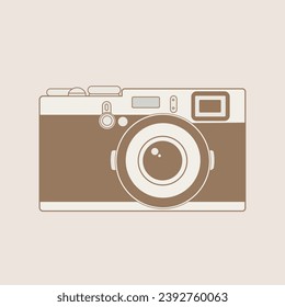 A retro-designed camera with classic tones, blending past aesthetics and modern tech for timeless beauty in every capture