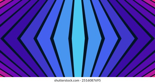 Retrofuturism poster design in trendy retro line style. Modern art poster retro vintage style 70s stripes background template lines shapes vector design