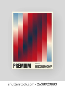 Retro-futuristic and abstract poster design. Geometric glass distortion, refraction color.