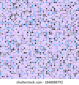 Retrofuturistic Square Pattern. Abstract Colorful Background. Pixel Art. Halftone Background. Vector Texture. Digital Pattern with Color Dots.