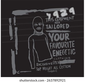 Retro-inspired apparel with hand-drawn style