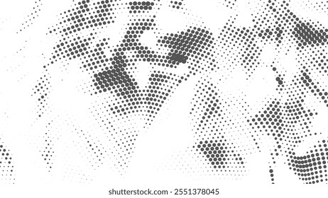 Retro-Inspired Halftone Texture, tree plant Vector Halftone for Decorative Use, Illustration halftone effect round shape. 