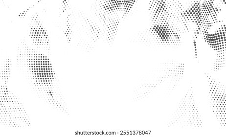 Retro-Inspired Halftone Texture, tree plant Vector Halftone for Decorative Use, Illustration halftone effect round shape. 