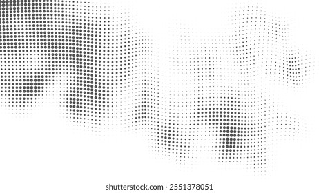 Retro-Inspired Halftone Texture, tree plant Vector Halftone for Decorative Use, Illustration halftone effect round shape. 