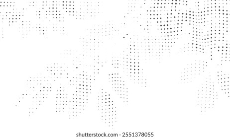 Retro-Inspired Halftone Texture, tree plant Vector Halftone for Decorative Use, Illustration halftone effect round shape. 