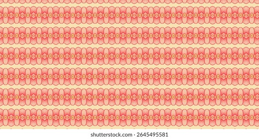 Retro-inspired seamless red and yellow geometric pattern with vintage texture and bold symmetry. Ideal for creative textiles, wallpapers, and nostalgic art projects.
