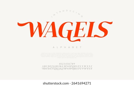 Retro-inspired serif display font with stylish flair, perfect for vintage branding and artistic posters