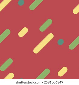 Retro-inspired striped pattern with bold lines and colourful design. Ideal for modern textile prints, wallpaper, or abstract vector backgrounds.