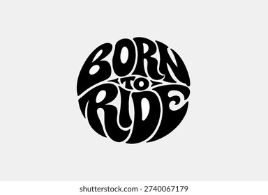 Retro-inspired typography design featuring the phrase “Born to Ride” arranged in a bold vintage composition. The artwork combines classic lettering, decorative accents, and timeless road-trip aesthetics that celebrate freedom, adventure, and a passion for two-wheeled travel. Perfect for motorcycle enthusiasts, biker clubs, apparel collections, stickers, patches, posters, garage decor, branding materials, promotional merchandise, and custom graphic projects. The clean vector format ensures excellent scalability for print and digital use while preserving a handcrafted old-school character that resonates with riders and fans of classic motorsport culture.