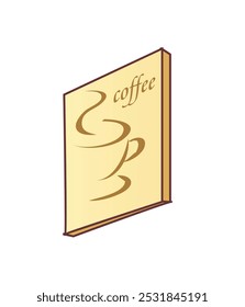 Um vetor inspirado retrô ilustração de um sinal de café. Ideal para marcas, materiais de marketing e gráficos de mídia social para empresas de café