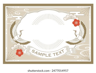 Retro-modern template inspired by the Taisho era in Japan 2