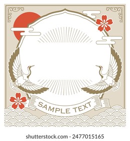 Retro-modern template inspired by the Taisho era in Japan 3