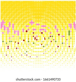 Retro-style background images Pop art pastel on white background