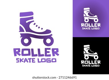A retro-style roller skate logo created for skate clubs, youth communities, and lifestyle brands with an energetic vibe.