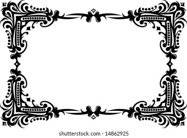 Retro-styled frame.