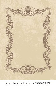 Retro-styled frame.