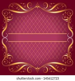 Retro-styled frame & background. Easy editable (EPS 8).