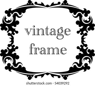 Retro-styled frame. Vector