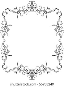 Retro-styled frame. Vector