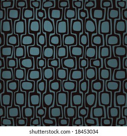 Retro-stylized Background Pattern Inspired By Fabrics Of The 50s And 60s.