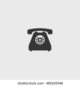 retrotelephone icon, vector design