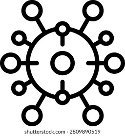 Retrovirus Vector Design Icon Style