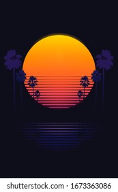 Sunset Retro High Res Stock Images Shutterstock