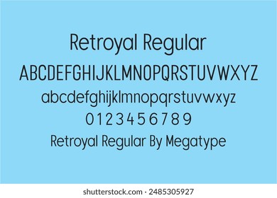 Retroyal Regular is an sans serif typeface that boasts beautiful lines and minimalis style.