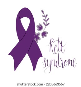 Rett Syndrome Awareness Month October Handwritten Stock Vector (Royalty ...