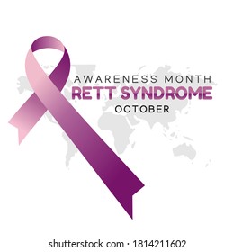 Rett syndrome awareness month vector illustration svg