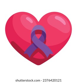 rett syndrome ribbon isolated illustration