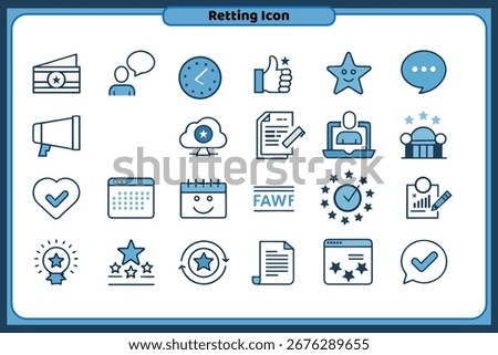 retting feedback icon design template