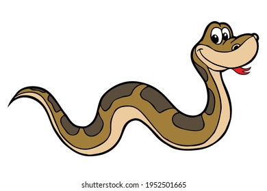 rettlesnake vector illustration,
isolated on white background.top view