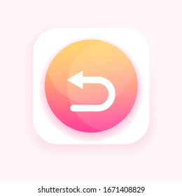 Return arrow. Go back icon