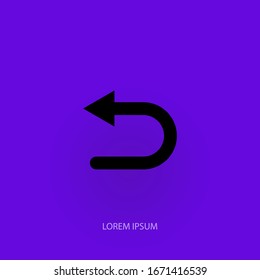 Return arrow. Go back icon