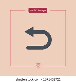 Return arrow. Go back icon