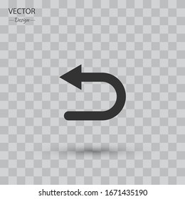 Return arrow. Go back icon