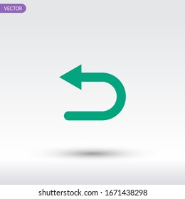Return arrow. Go back icon