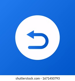 Return arrow. Go back icon