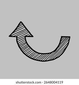 SÍMBOLO DE FLECHA DE RETORNO Y DISEÑO DE SIGNO DE ICONO