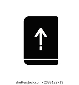 Return book line icon design illustration.