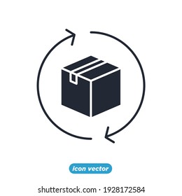 return box icon. delivery shipping symbol template for graphic and web design collection logo vector illustration