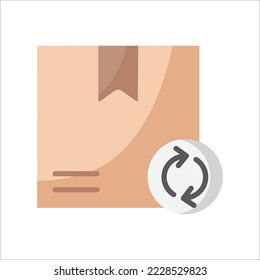 Icono de la casilla de verificación Devolver. símbolo de envío de entrega para diseño gráfico y web. Ilustración del vector