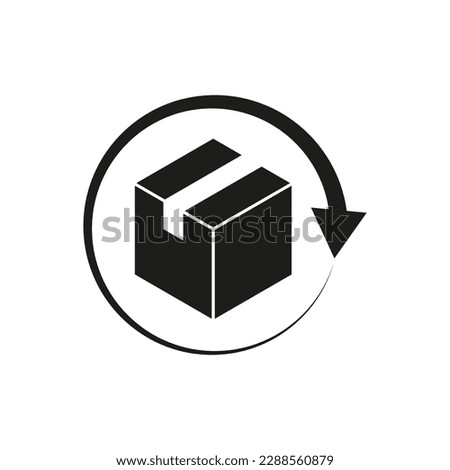 return box icon delivery shipping. concept for graphic design, logo, web site, social media, mobile app. Vector illustration.