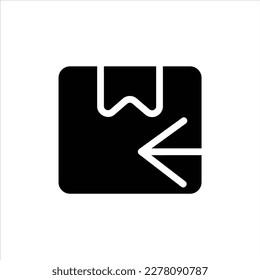 return box icon with isolated vektor and transparent background.