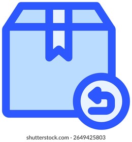 Return Box icon symbol. Vector illustration.