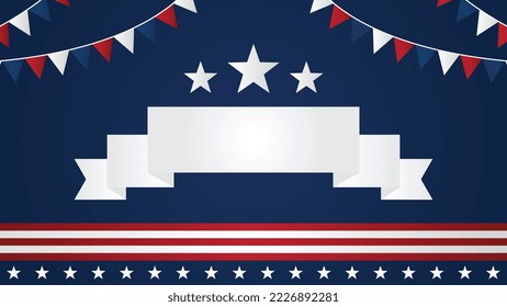 Return day Blue background with copy space area. State holiday in Delaware. Reunion of soldier with family.
