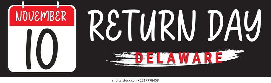 Zurück Tag. Feiertag in Delaware. Vektordesign-Illustration.