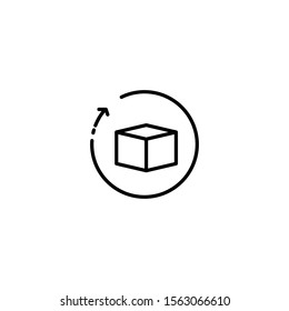 return delivery icon vector illustration