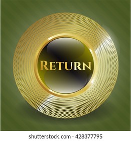 Return golden emblem